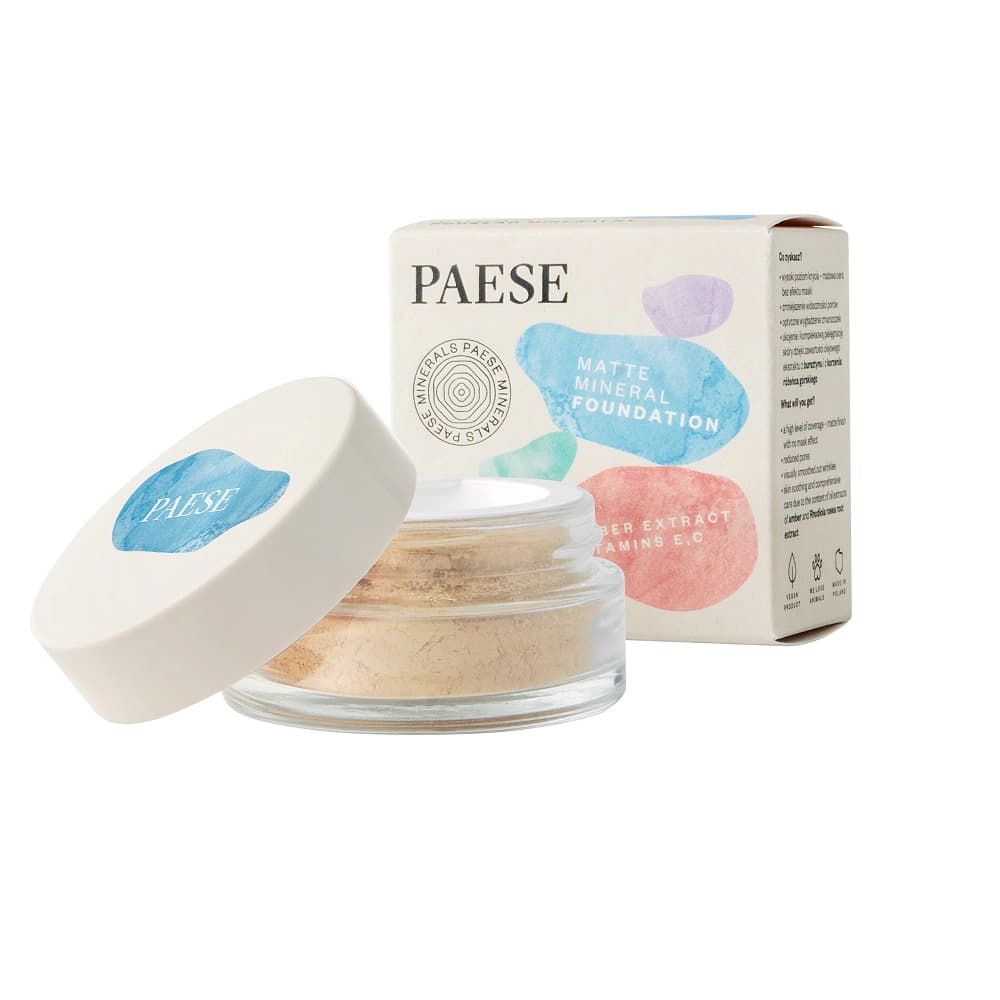 

PAESE Minerals matujący podkład mineralny 100N Light Beige 7g