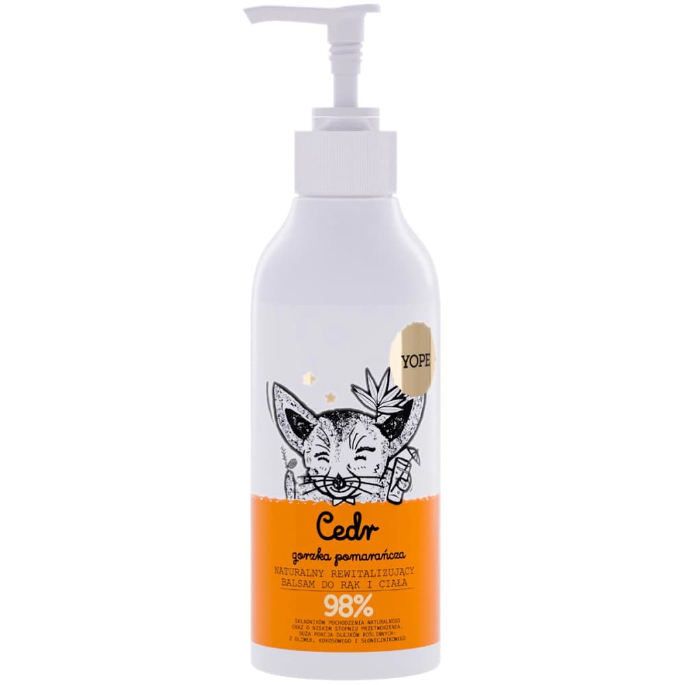 

YOPE Balsam do rąk i ciała Cedr i Gorzka Pomarańcza 300 ml