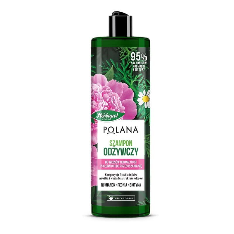 

HERBAPOL Polana Szampon odżywczy do włosów - Rumianek & Peonia & Biotyna 400ml