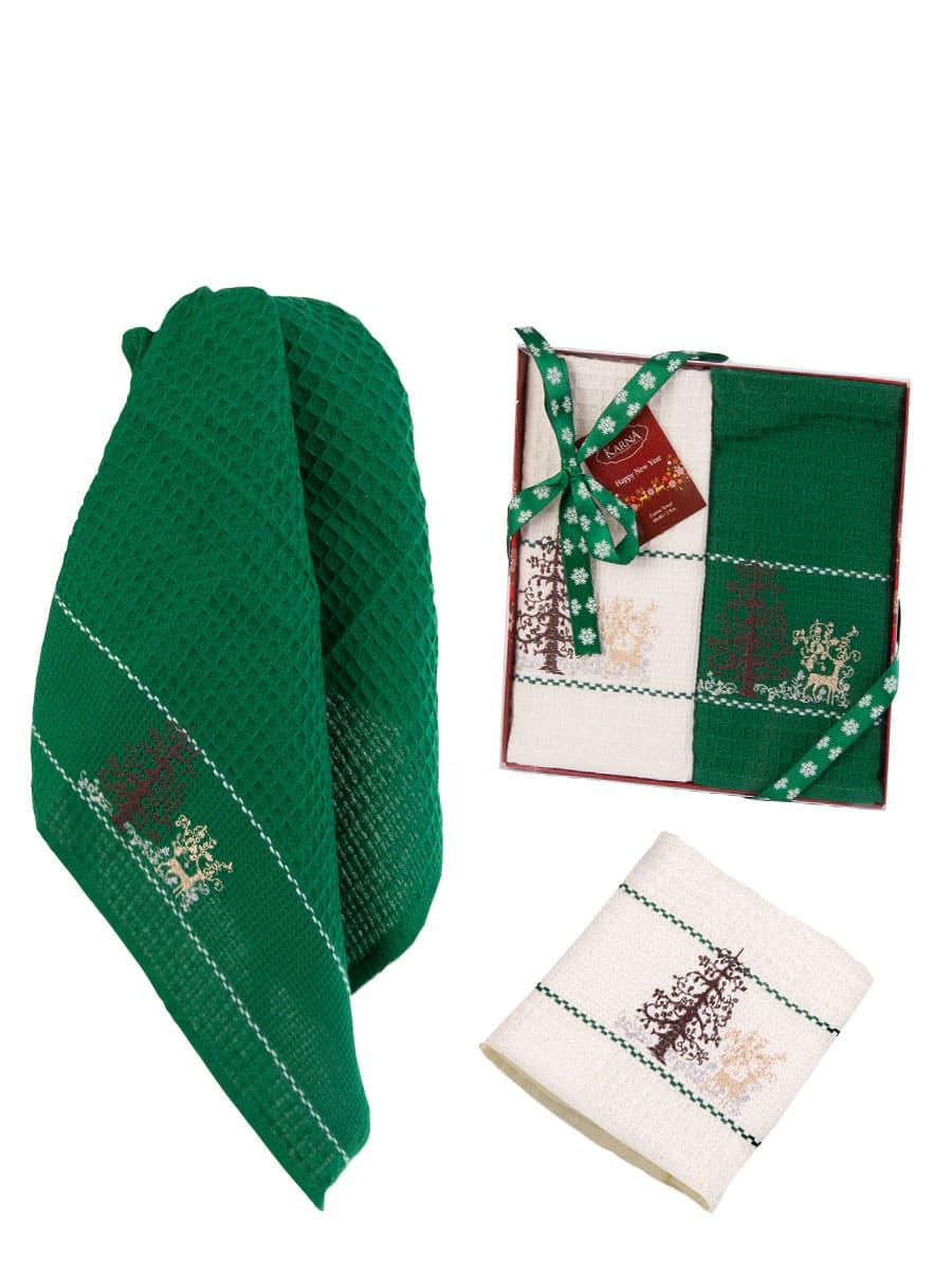 

Ręcznik bawełniany haft 3138 V6 NEW YEAR HAPPY kpl.2x40x60