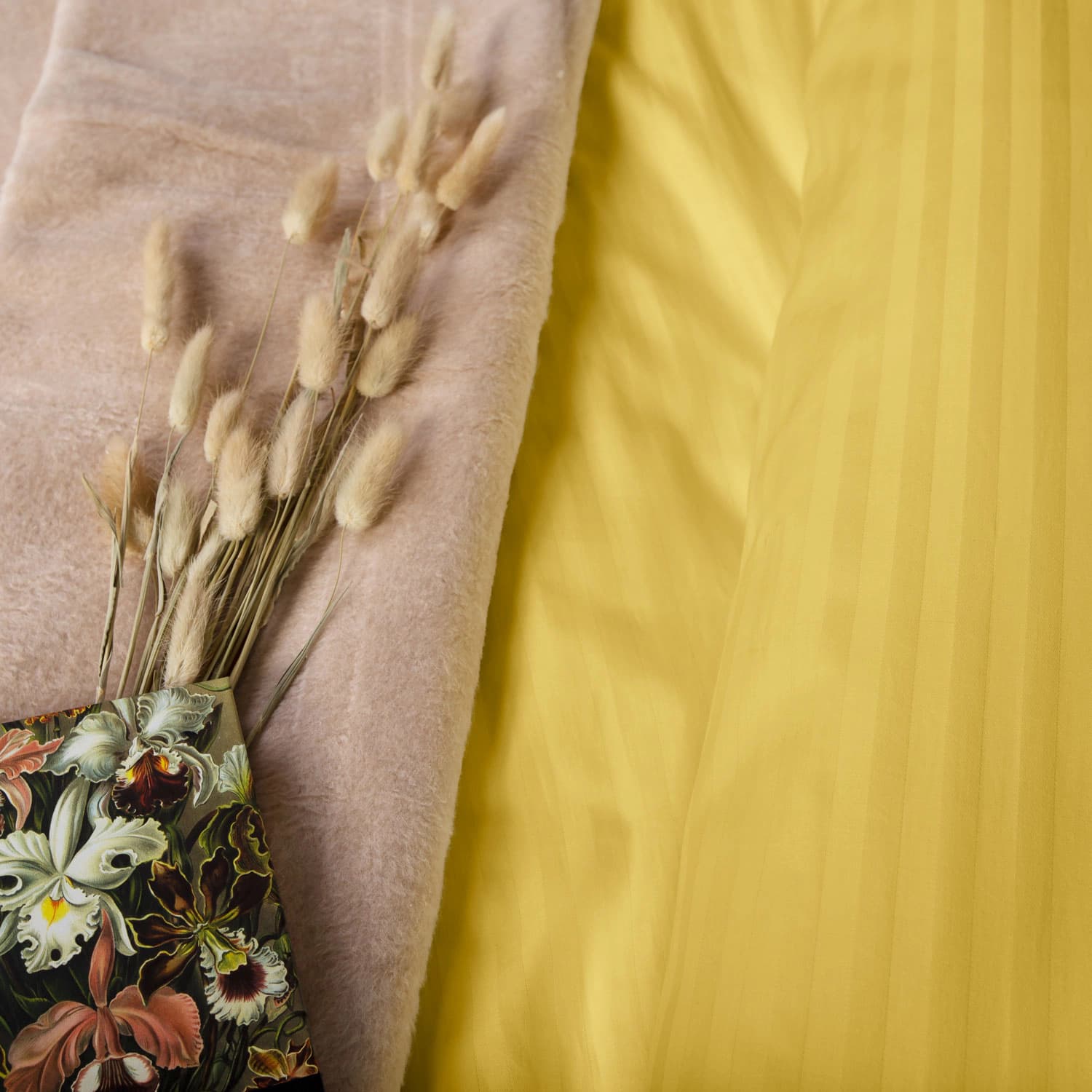 

Poszewka satyna bawełna CIZGILI MUSTARD/70x80.
