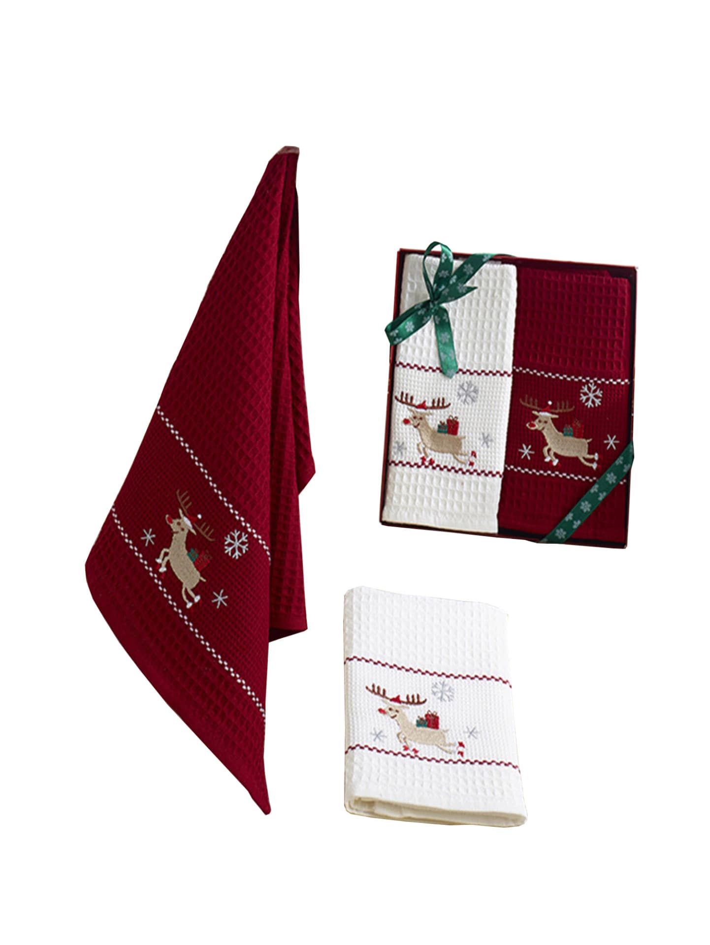 

Ręcznik bawełniany haft 3138 V7 NEW YEAR HAPPY kpl.2x40x60