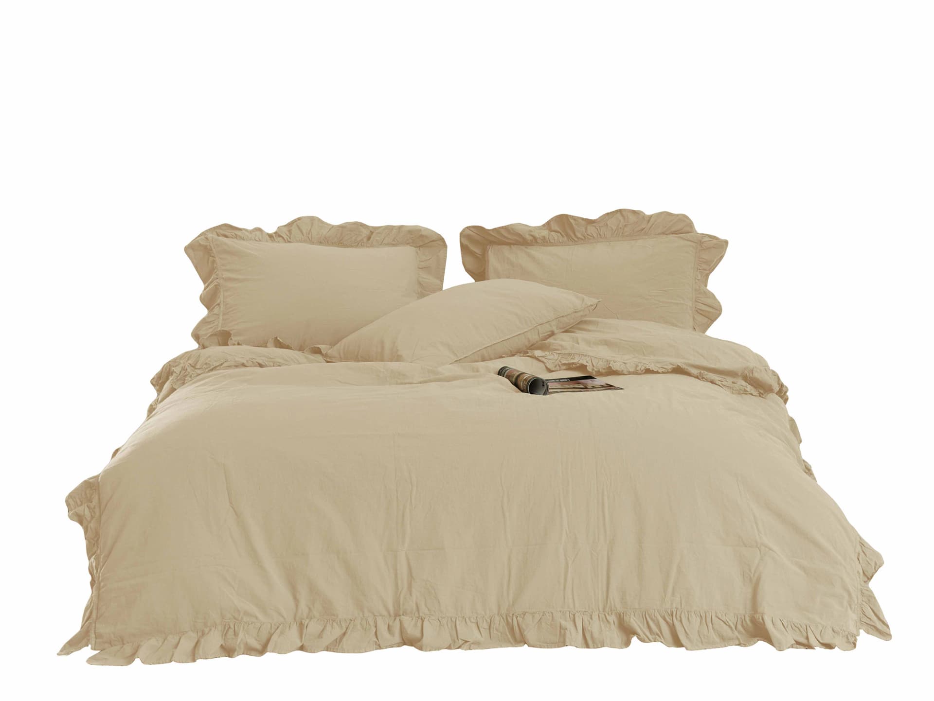 

Pościel bawełniana AKDENIZ CREAM/220X200(P) STONEWASHED, P) stonewashe