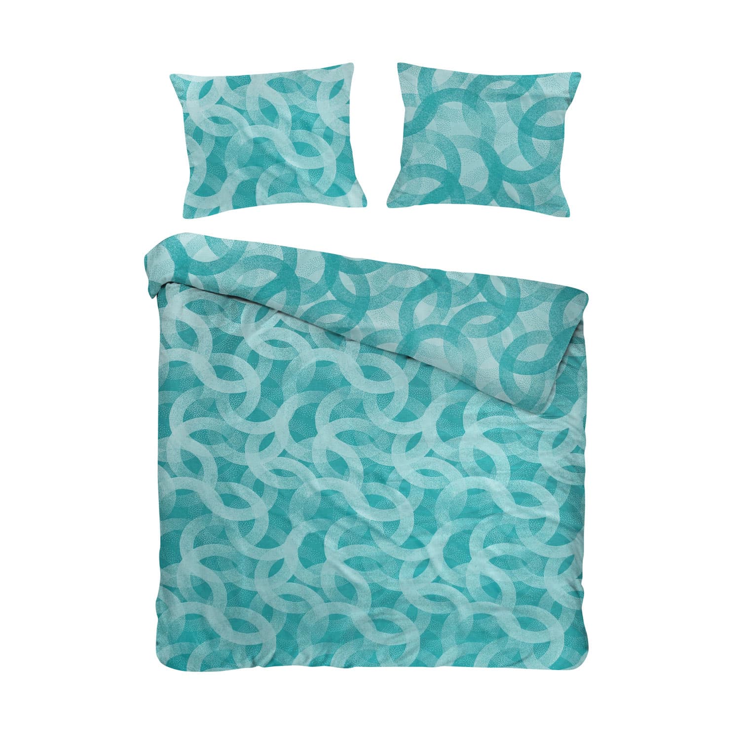 

Pościel bawełniana SPOTY TURQUOISE/160x200 COTTONLOVE JACQUARD