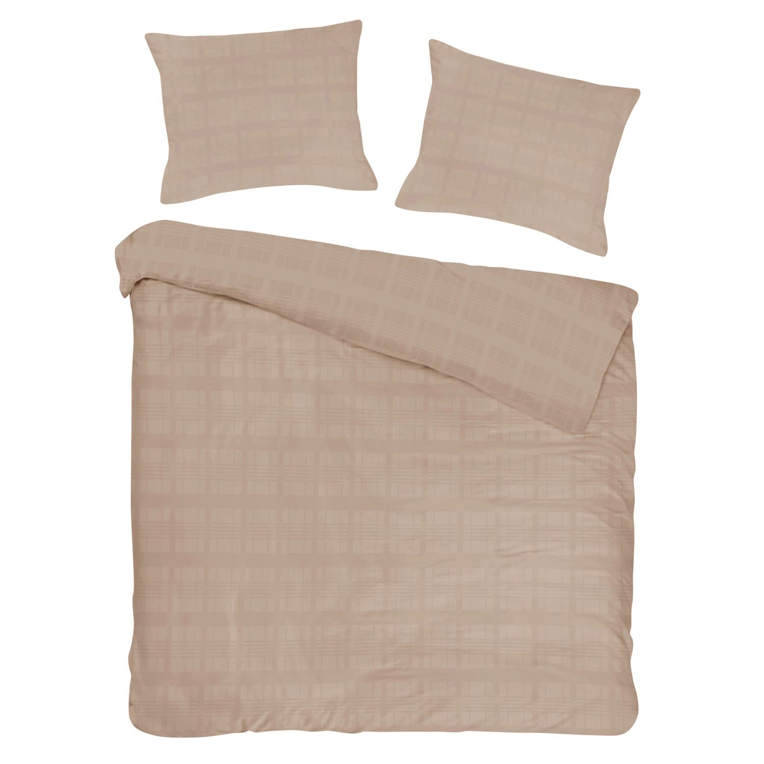 

Pościel satyna bawełniana MARSELA LIGHT BROWN/180x200 EXCLUSIVE