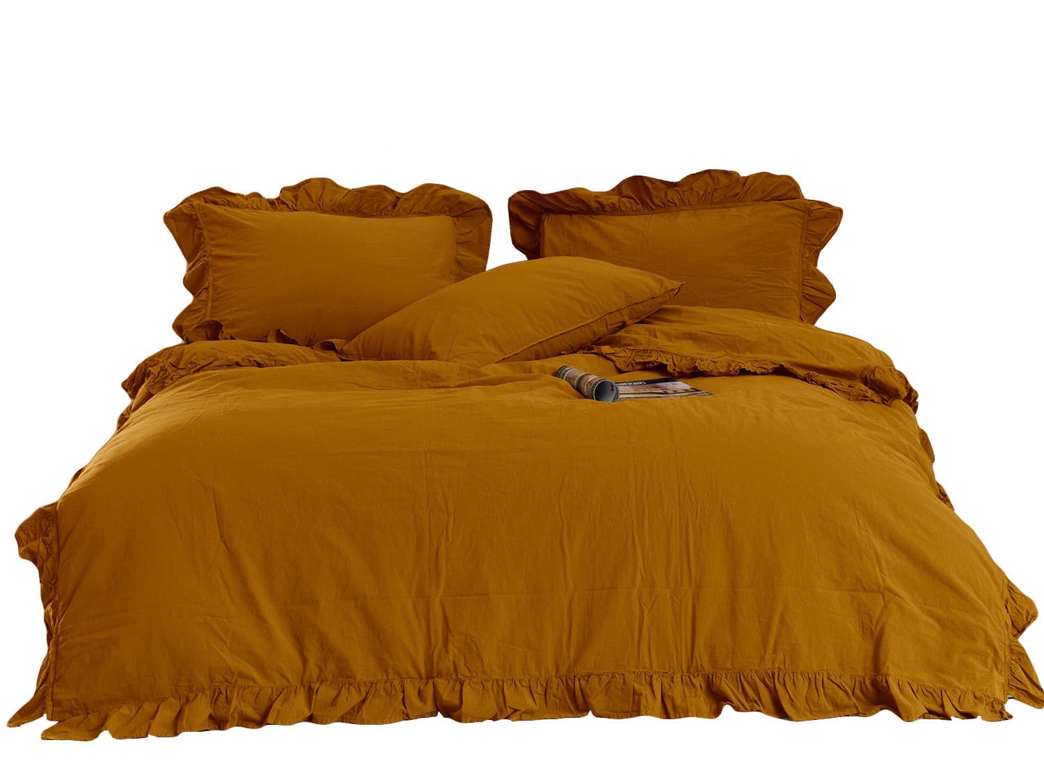 

Pościel bawełniana MUSTARD/220X200(P) STONEWASHED, P) stonewashe