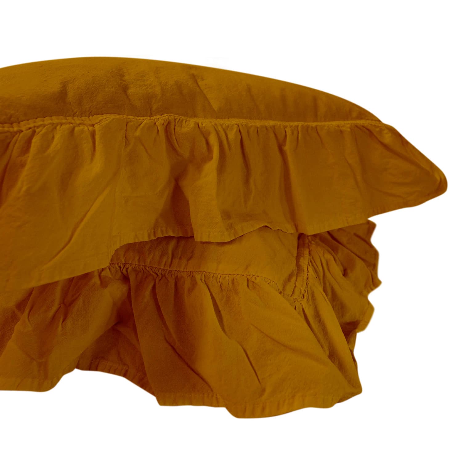 

Poszewka bawełniana komplet MUSTARD/2x40x40 STONEWASHED