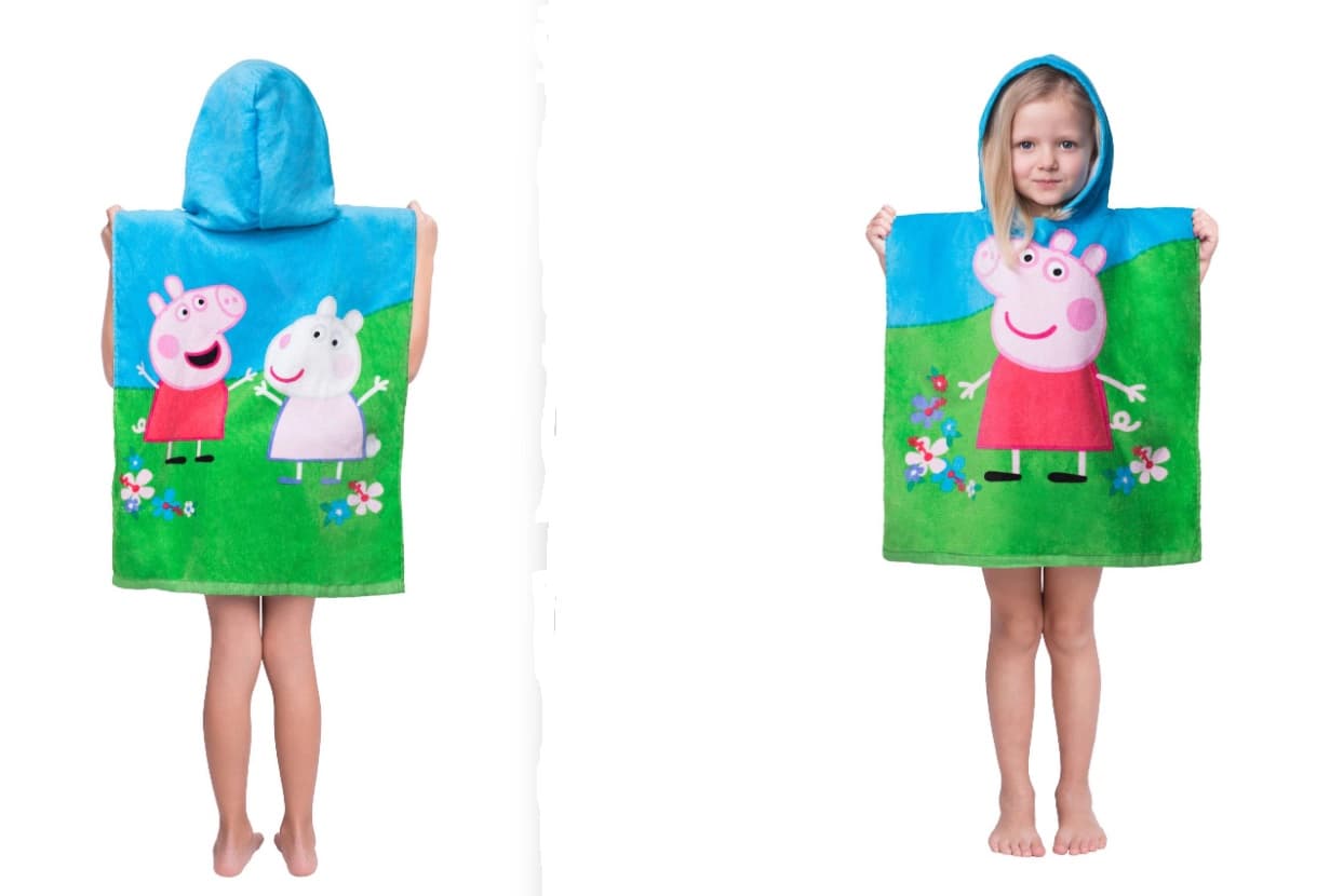 

Ręcznik bawełniany ponczo z kapturem 50x115 Peppa i Friends