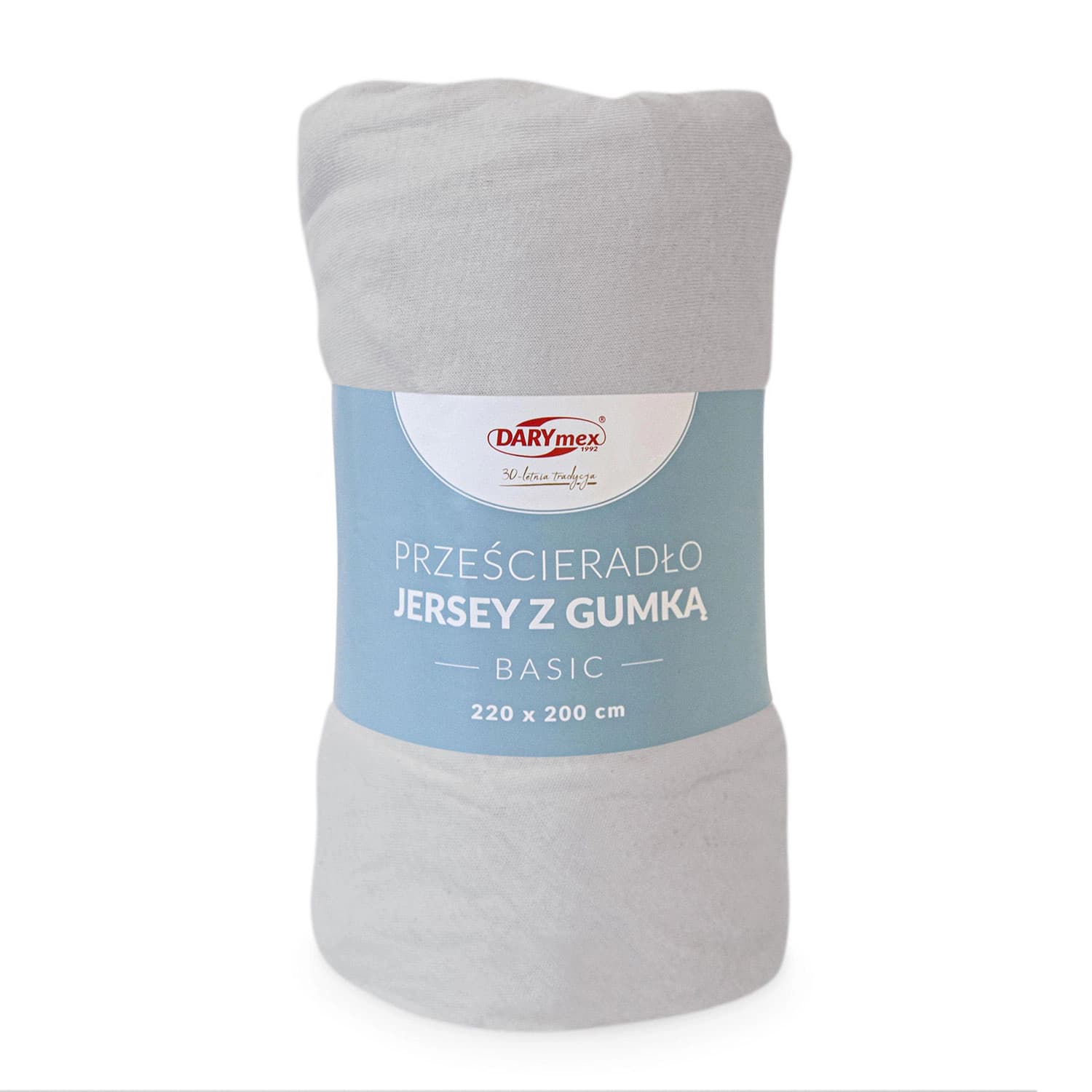 

Prześcieradło jersey z gumką BASIC 024/POPIEL/220x200