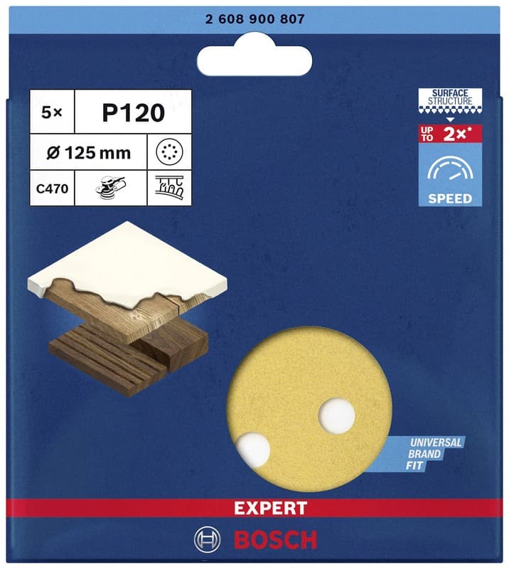 

KRĄŻEK ŚCIERNY EXPERT EXC470 G120 5PC. 8OTW