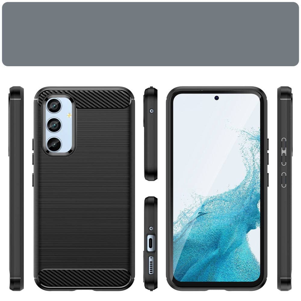 

Etui SAMSUNG GALAXY A54 5G Pancerne Shockproof Nexeri Carbon Fiber czarne