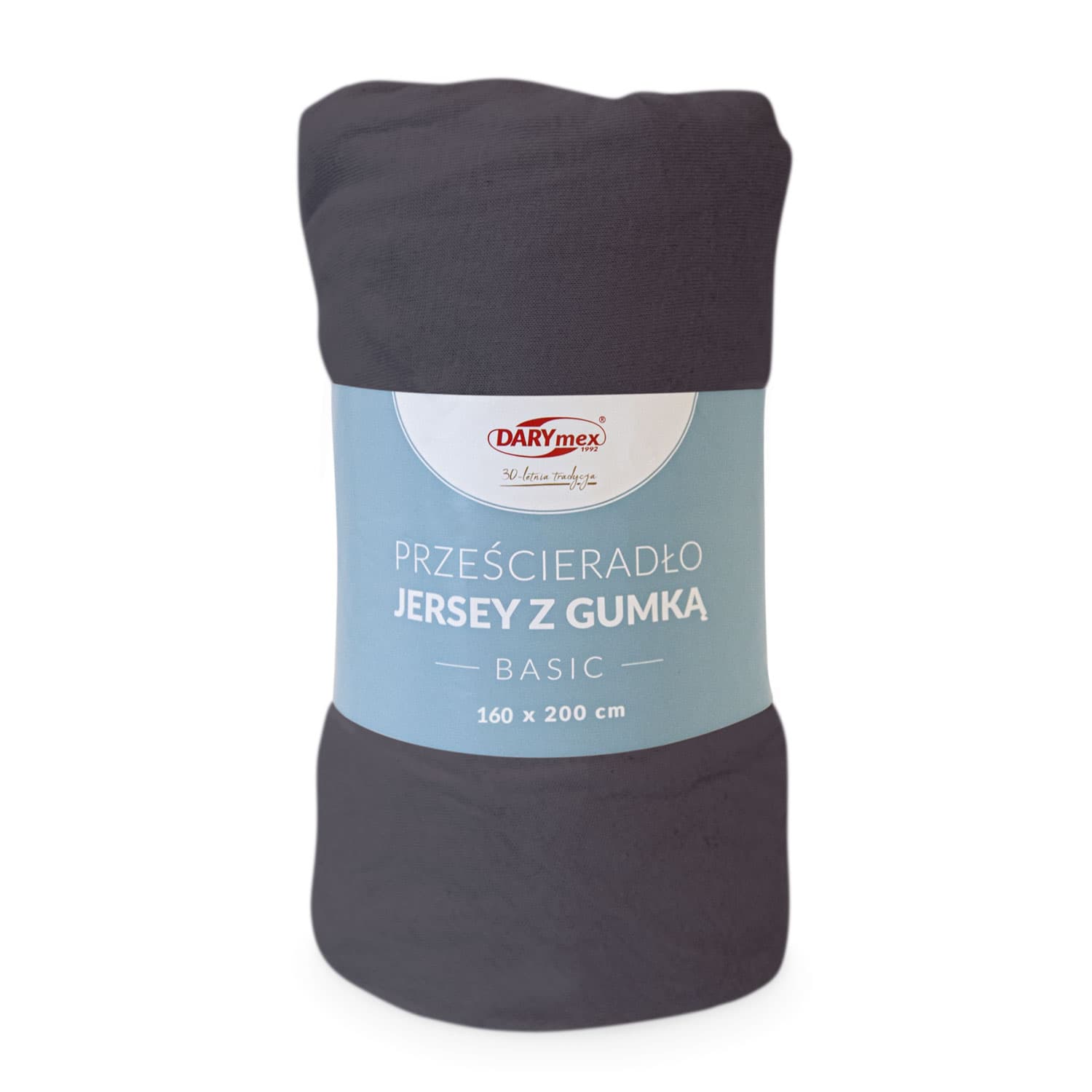

Prześcieradło jersey z gumką BASIC 041/ANTRACYT/90x200