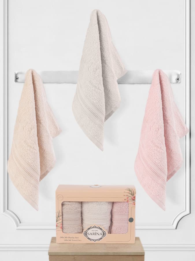 

Ręcznik bawełniany haft DAMASK/524/5 V2 3x30x50 kpl.