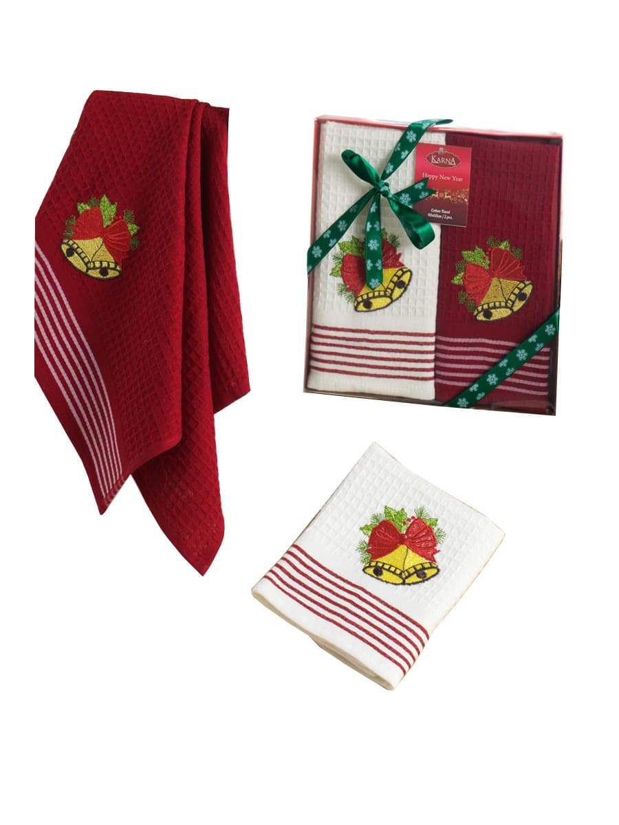 

Ręcznik bawełniany haft 3138 V5 NEW YEAR HAPPY kpl.2x40x60