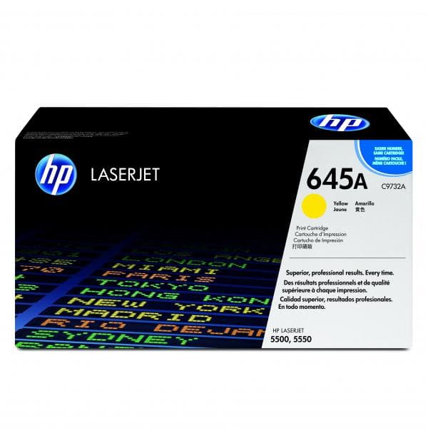 

HP oryginalny toner C9732A, HP 645A, yellow, 12000s, HP Color LaserJet 5500, N, DN, HDN, DTN, O