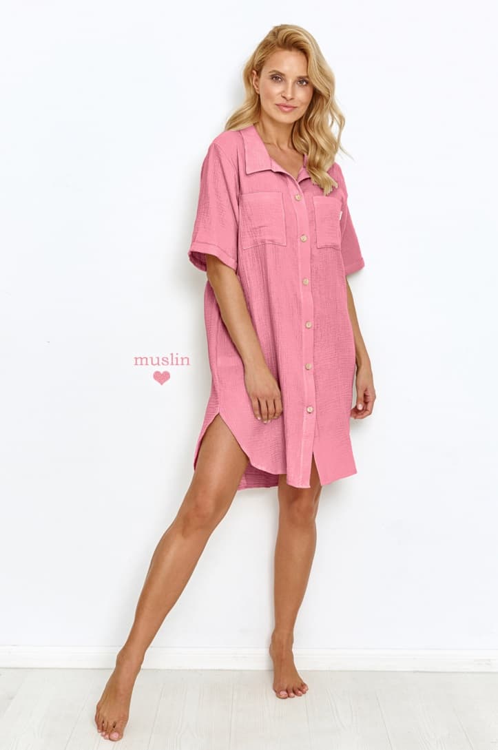 

KOSZULA TARO 2867 IRIS SS23 (kolor róż jasny, rozmiar M)