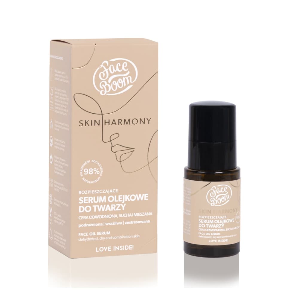 

Face Boom Skin Harmony Rozpieszczające Serum olejkowe do twarzy - cera odwodniona,sucha i mieszana 15ml