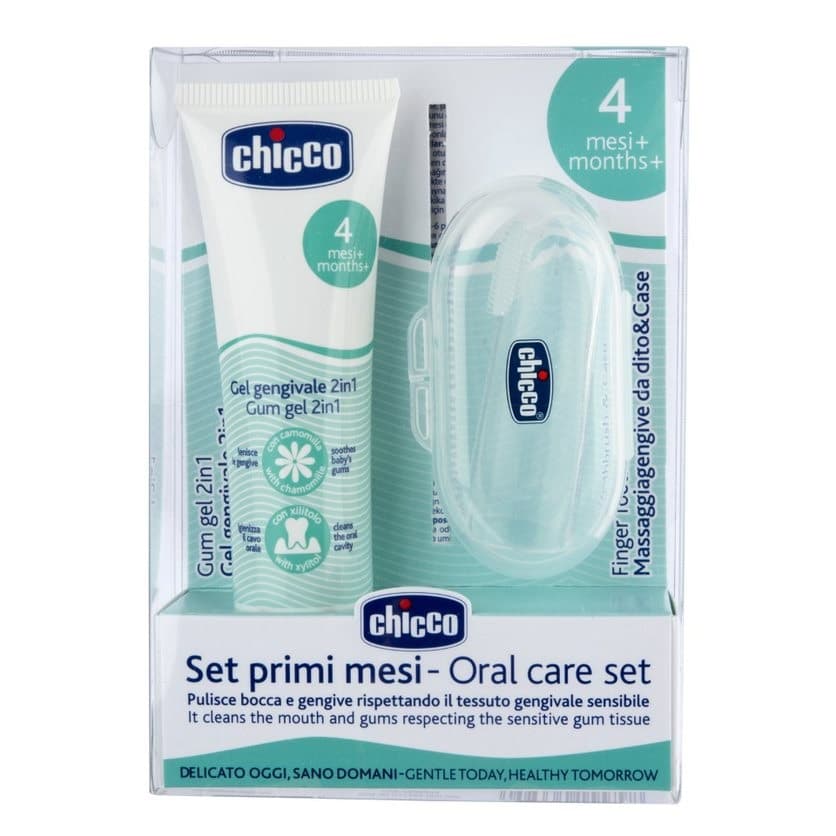 

CHICCO SET Zestaw do higieny jamy ustnej żel na ząbkowanie 30ml + szczoteczka