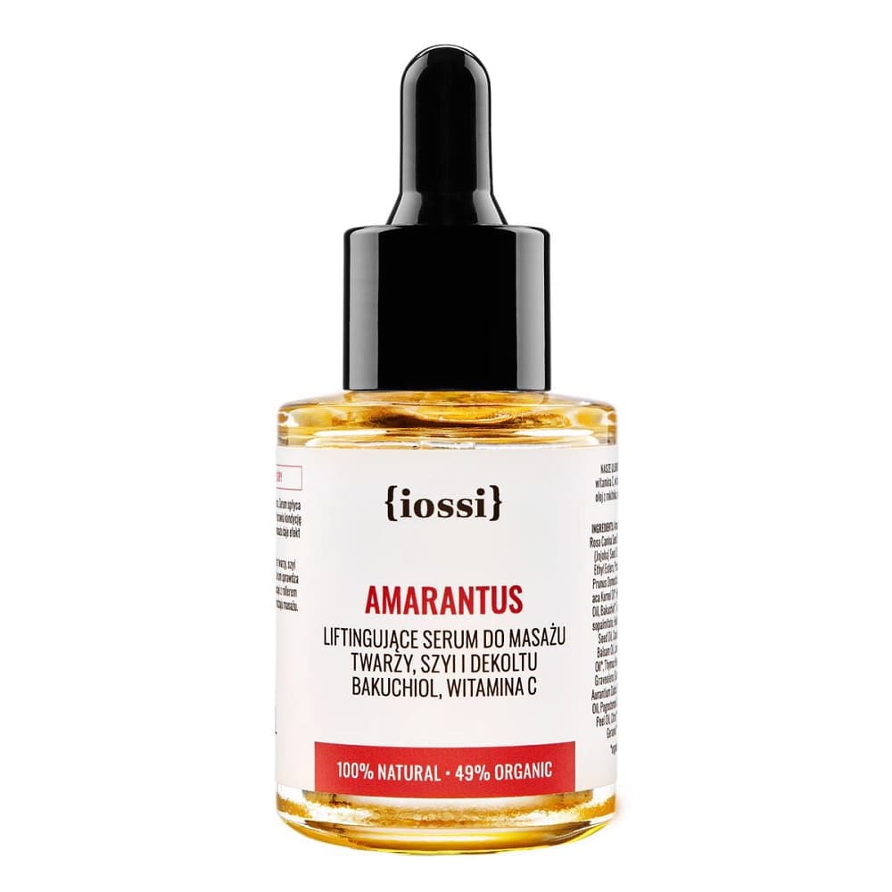 

IOSSI Amarantus ujędrniająco-liftingujące serum do masażu twarzy z bakuchiolem i witaminą C 30ml