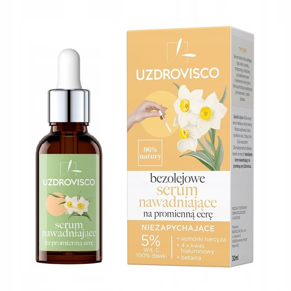 

UZDROVISCO Bezolejowe serum nawadniające na promienną cerę 30ml