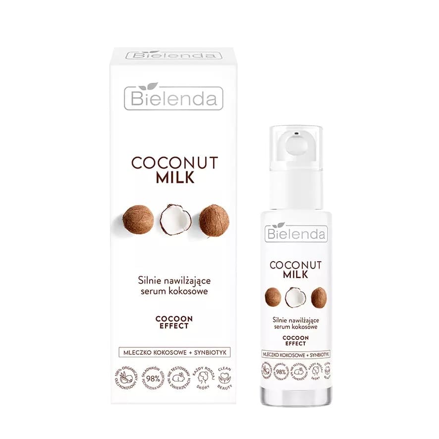 

Bielenda Coconut Milk Silnie Nawilżające Serum kokosowe Cocoon Effect 30ml