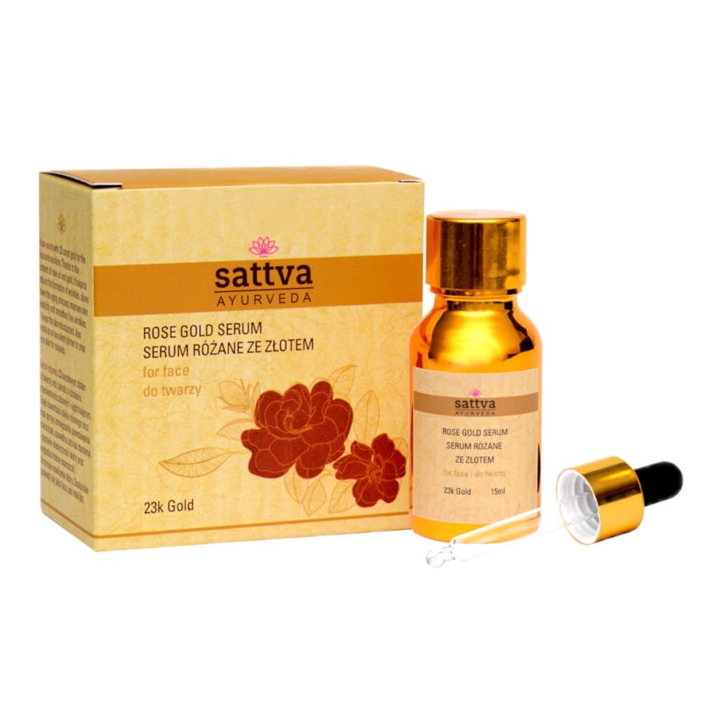 

SATTVA Ayurveda Rose Gold Serum różane serum ze złotem do twarzy 15ml