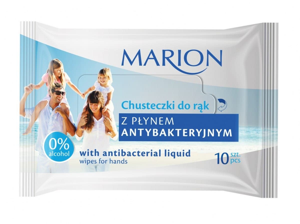 

Marion Chusteczki antybakteryjne 1op-10szt