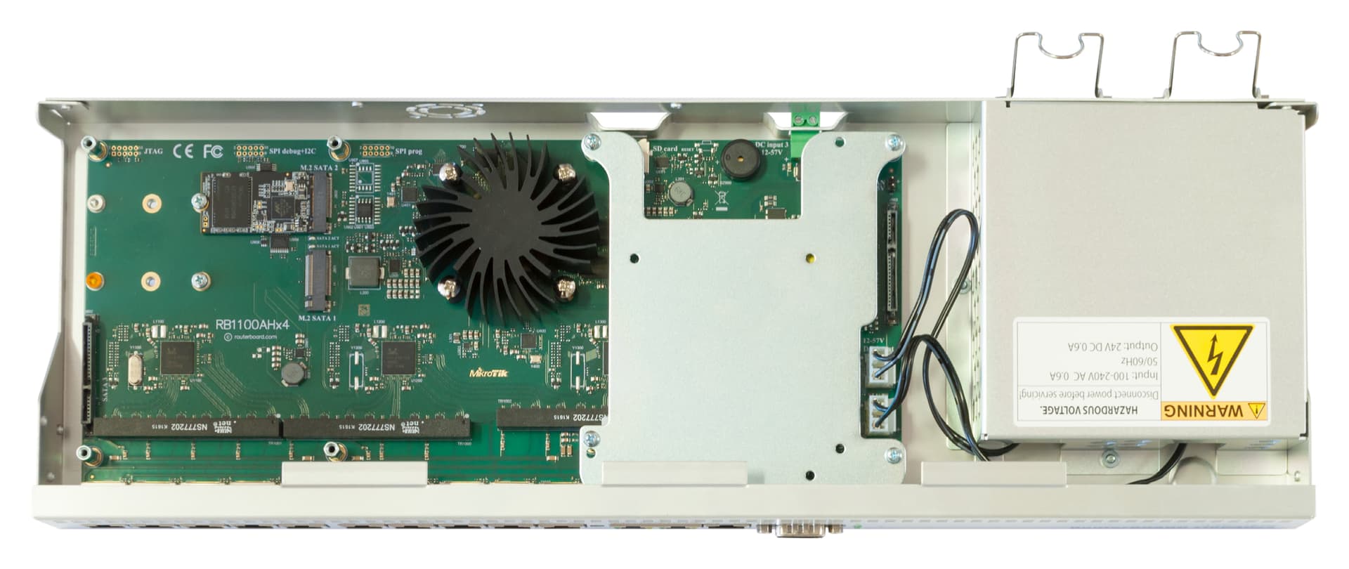 

MIKROTIK RB1100AHX4 ROUTERBOARD 1400MHZ, 1GB, 13XGE, 2XSATA3, 2XM.2, 1XMICROSD, 1XRS232, L6