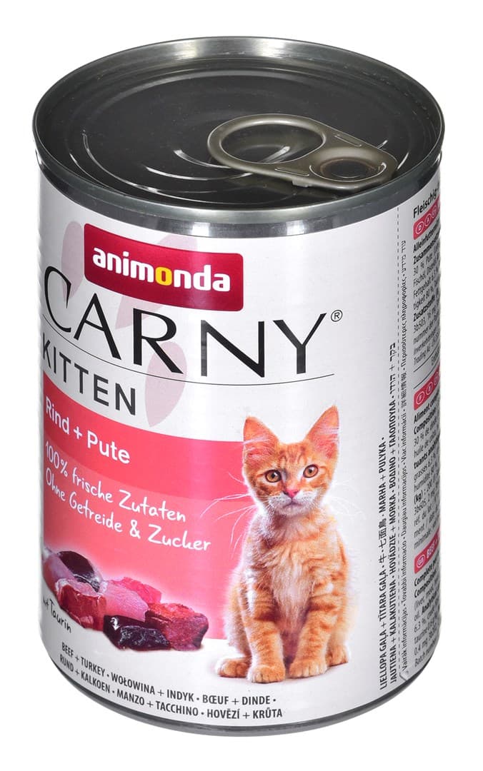 

ANIMONDA Carny Kitten smak: wołowina,indyk 400g