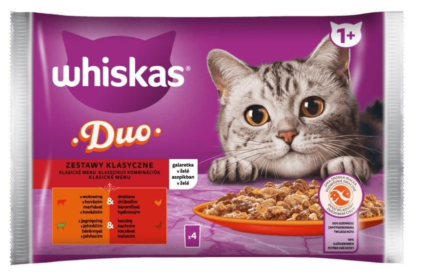 

Whiskas Saszetka Galaretka Duo Mix 4x85g