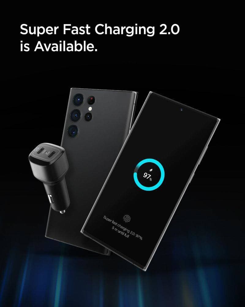 

Ładowarka Samochodowa 75W 2x USB-C PD Spigen PC2200 ARCSTATION czarna