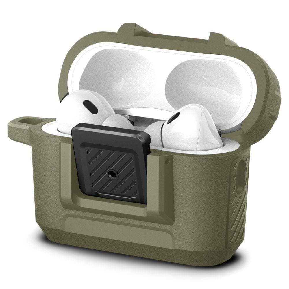 

Etui do APPLE AIRPODS PRO 1 / 2 Spigen Lock Fit Matte khaki