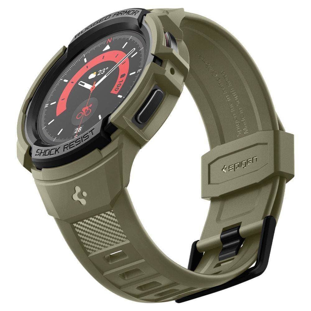 

Pasek do SAMSUNG GALAXY WATCH 5 PRO (45MM) Spigen Rugged Armor ”Pro” Vintage khaki, 45mm) spigen rugged armor ”pro” vintage khak