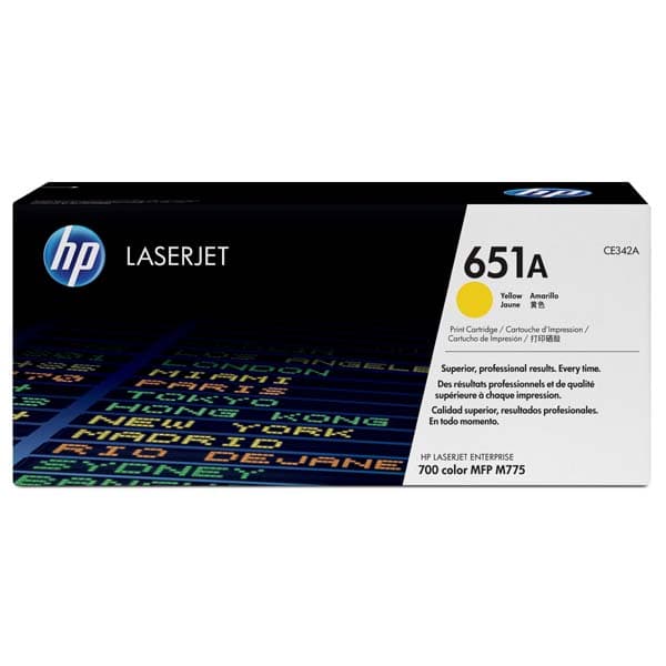 

HP oryginalny toner CE342A, HP 651A, yellow, 16000s, HP LaserJet Enterprise 700 color MFP M775dn, M775f, O