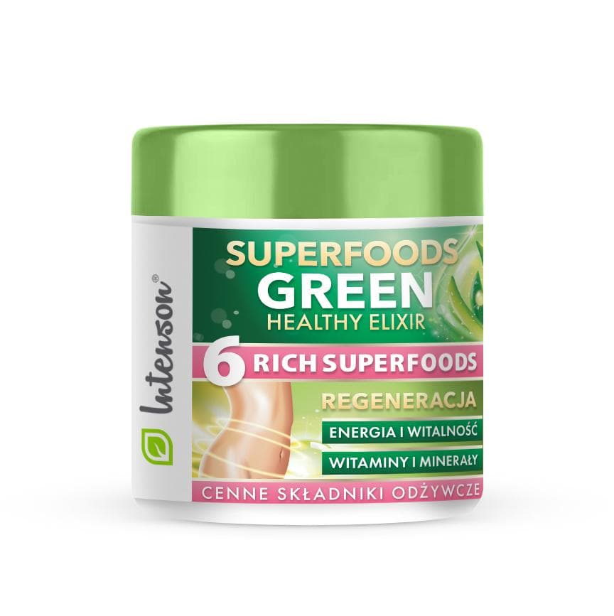 

Intenson Superfoods Green Healthy Elixir koktajl pobudzający suplement diety 150g