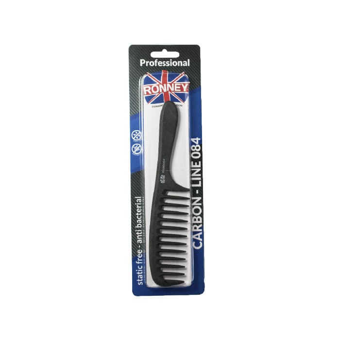 

Ronney Professional Carbon Comb Line 084 grzebień do włosów L205mm