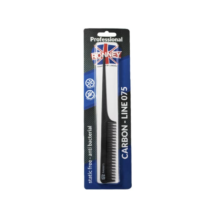 

Ronney Professional Carbon Comb Line 075 grzebień do włosów L216mm
