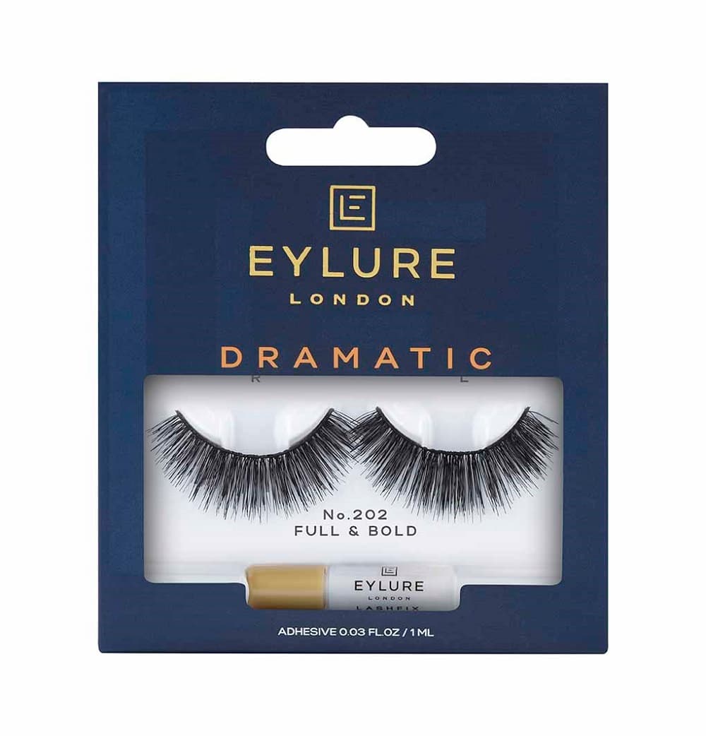 

Eylure Dramatic Lashes sztuczne rzęsy z klejem efekt teatralny No. 202