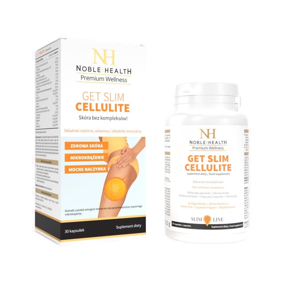 

Noble Health Get Slim Cellulite suplement diety wspomagający spalanie tłuszczu 30 kapsułek