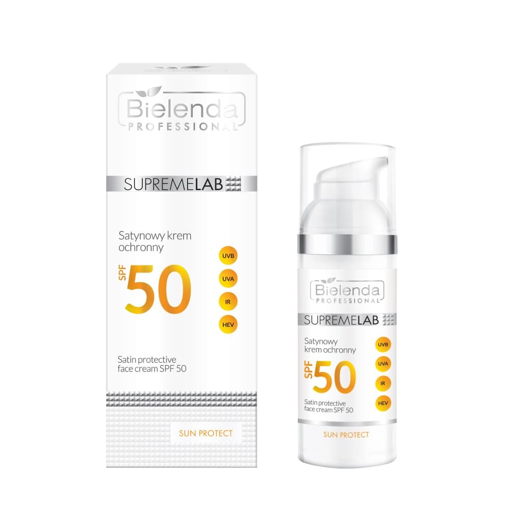 

BIELENDA PROFESSIONAL SupremeLab Satin Protective Face Cream SPF50 satynowy krem ochronny do twarzy z filtrem SPF50 50ml