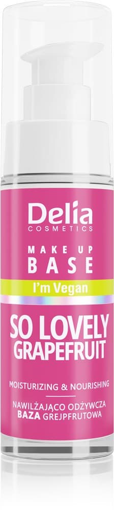 

Delia Cosmetics Wegańska Nawilżająco-Odżywcza Baza pod makijaż So Lovely Grapefruit 30ml