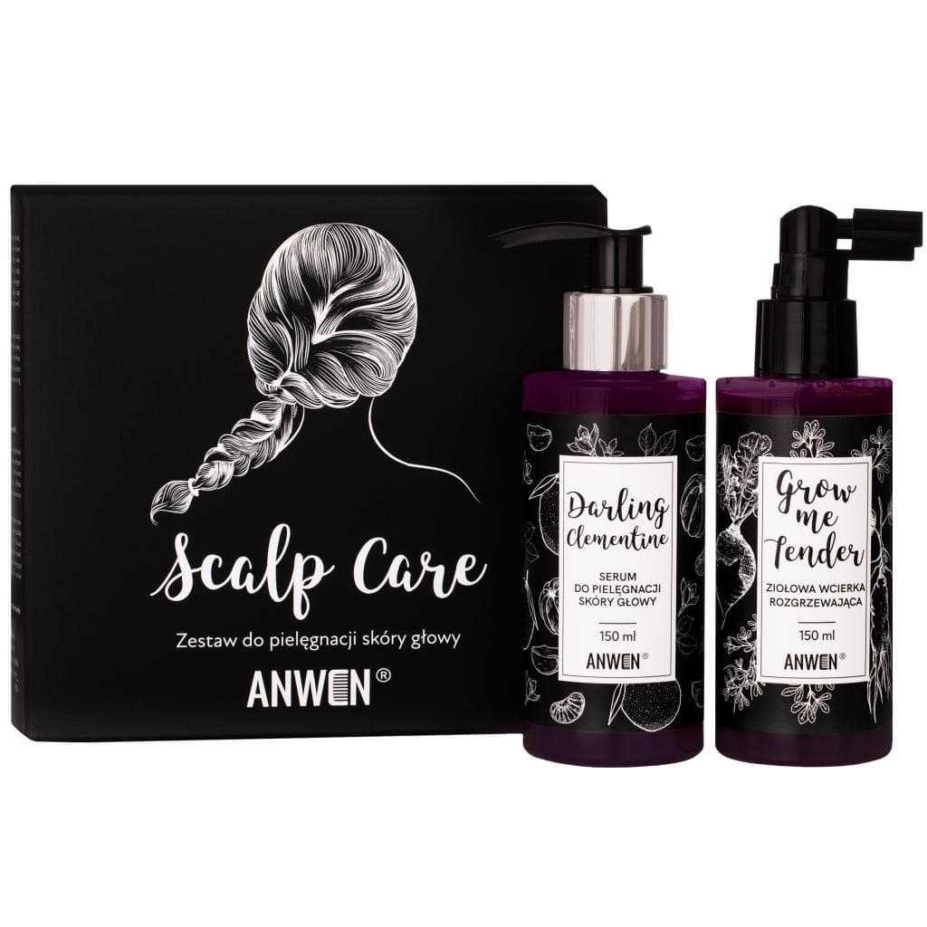 

Anwen Scalp Care zestaw do pielęgnacji skóry głowy Grow Me Tender ziołowa wcierka rozgrzewająca 150ml + Darling Clementine serum do pielęgnacji skóry głowy 150ml