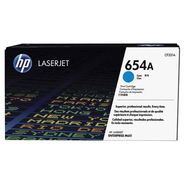

HP oryginalny toner CF331A, cyan, 15000s, HP 654A, HP Color LaserJet Enterprise M651dn, M651n, M651xh, O