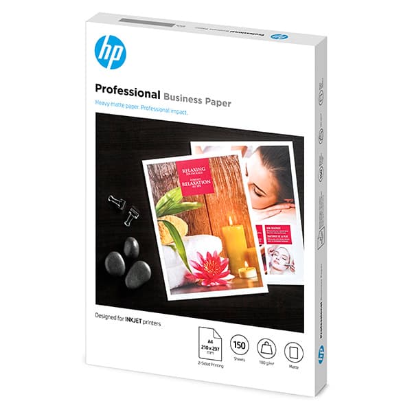 

HP PROF MATTE FSC, 7MV79A, papier, matowy, biały, A4, 180 g/m2, 150 szt., niewymieniono