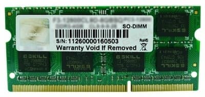 

G.SKILL SO-DIMM DDR3 8GB 1600MHZ 1,5V F3-1600C11S-8GSQ