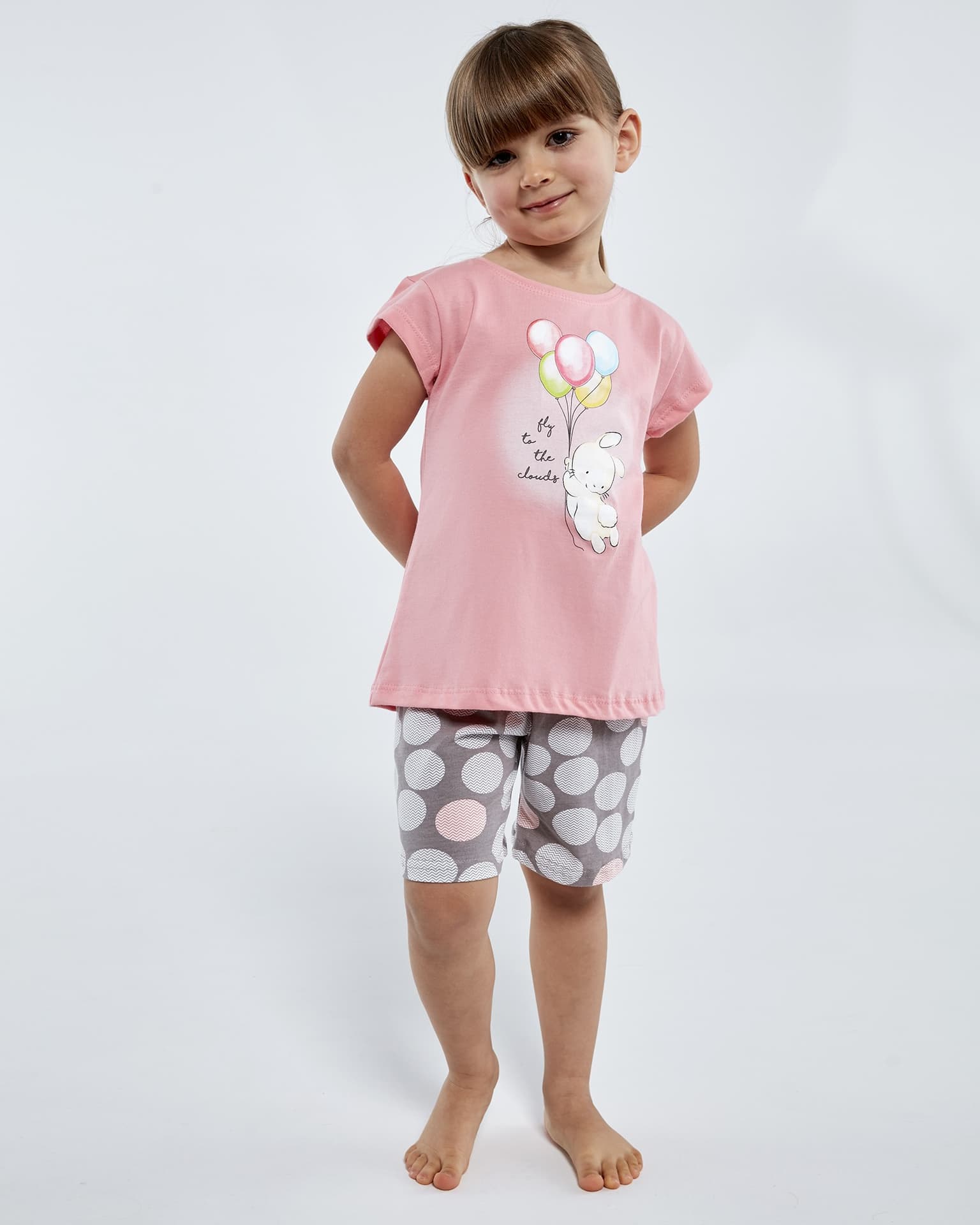 

PIŻAMA GIRL KIDS 787/101 BALLOONS KR (kolor różowy, rozmiar 122-128)