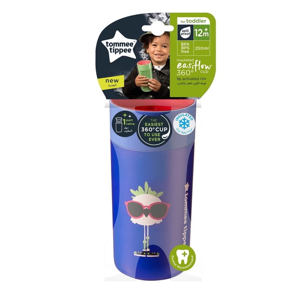 

Tommee Tippee Easiflow 360° kubek termiczny 12m+ Granatowy 250ml