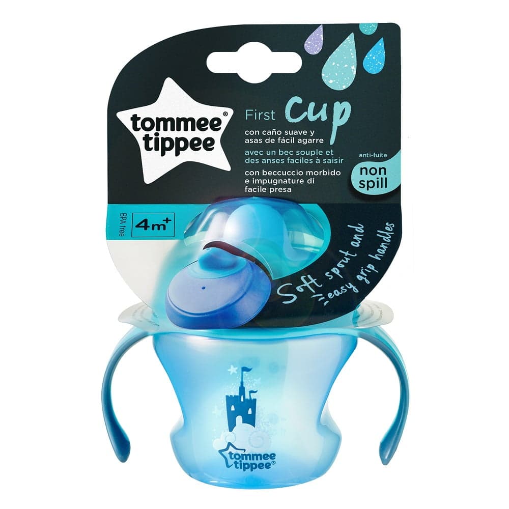 

Tommee Tippee First Cup pierwszy kubek z uchwytami 4m+ Niebieski 150ml