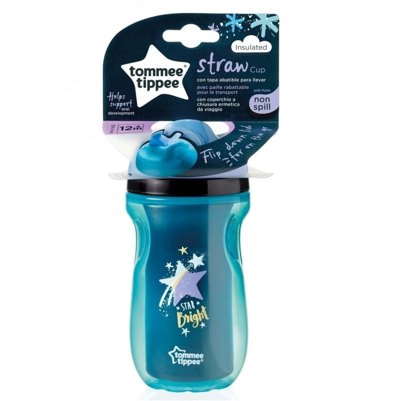 

Tommee Tippee Straw Cup bidon ze słomką niekapek 12m+ Boy 260ml