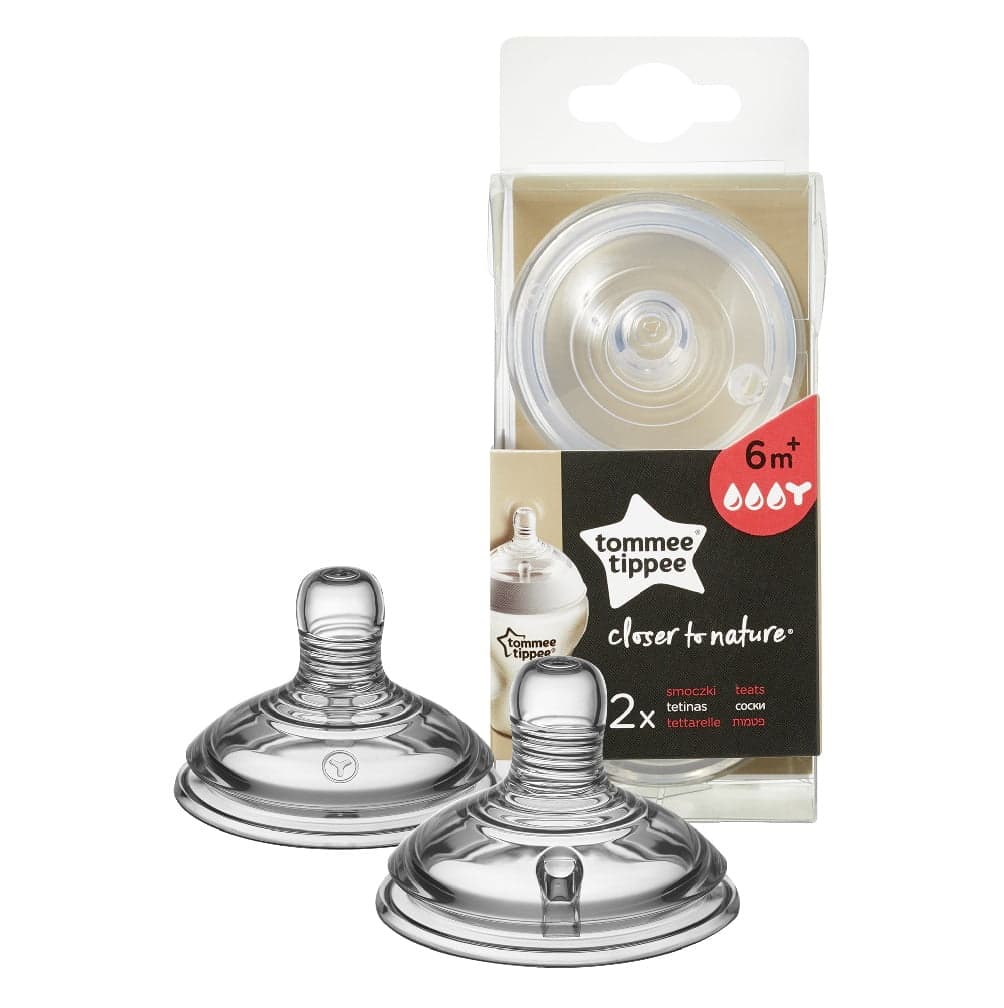

Tommee Tippee Closer To Nature Smoczek silikonowy na butelkę przepływ do kaszki 2szt
